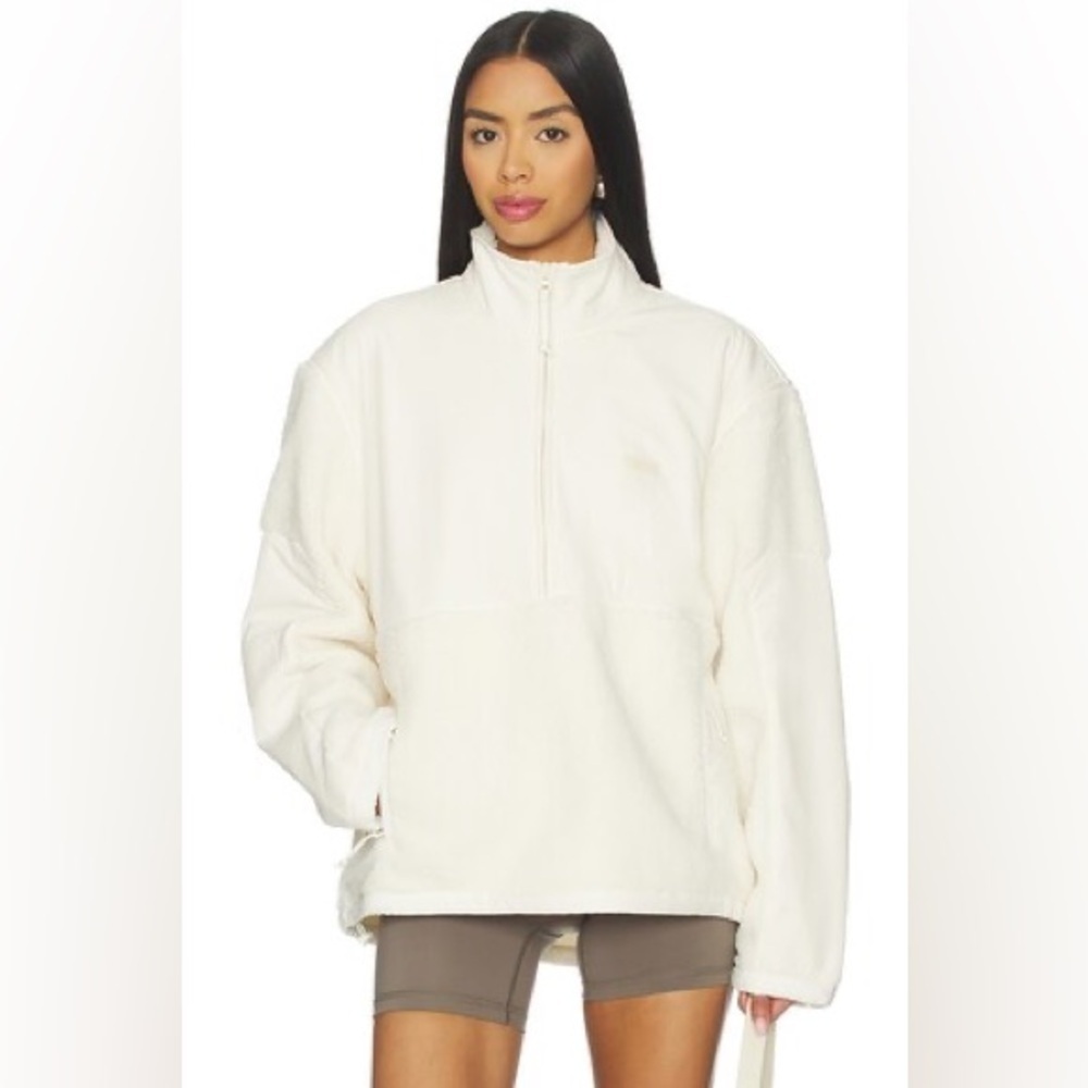 SKIMS Sherpa Teddy Half Zip Pullover jacket size small